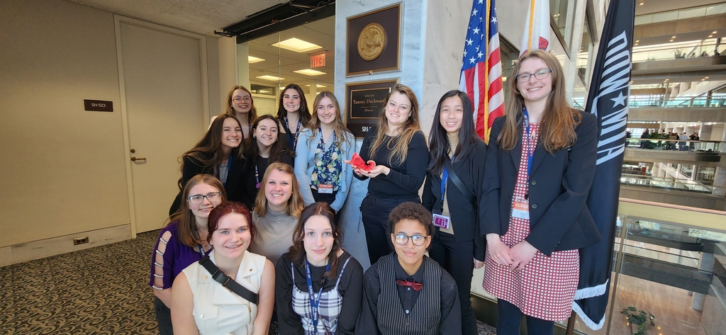 with Duckworth staff