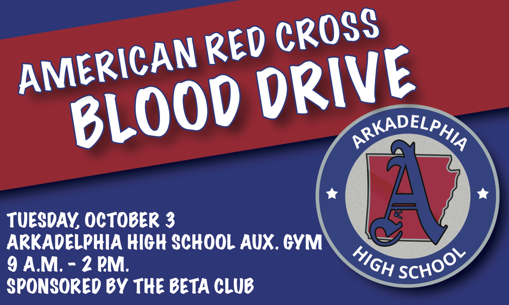 RED CROSS BLOOD DRIVE FLYER - OCT. 3