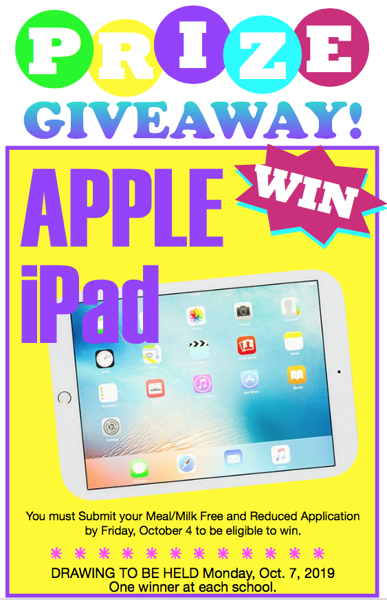 Apple IPad Giveaway Poster