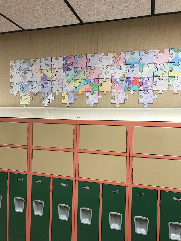 Ms. Manly’s math class blowing up the wall in the academic building!