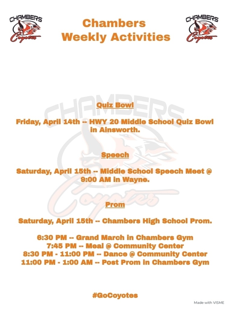 Weekly Activities
