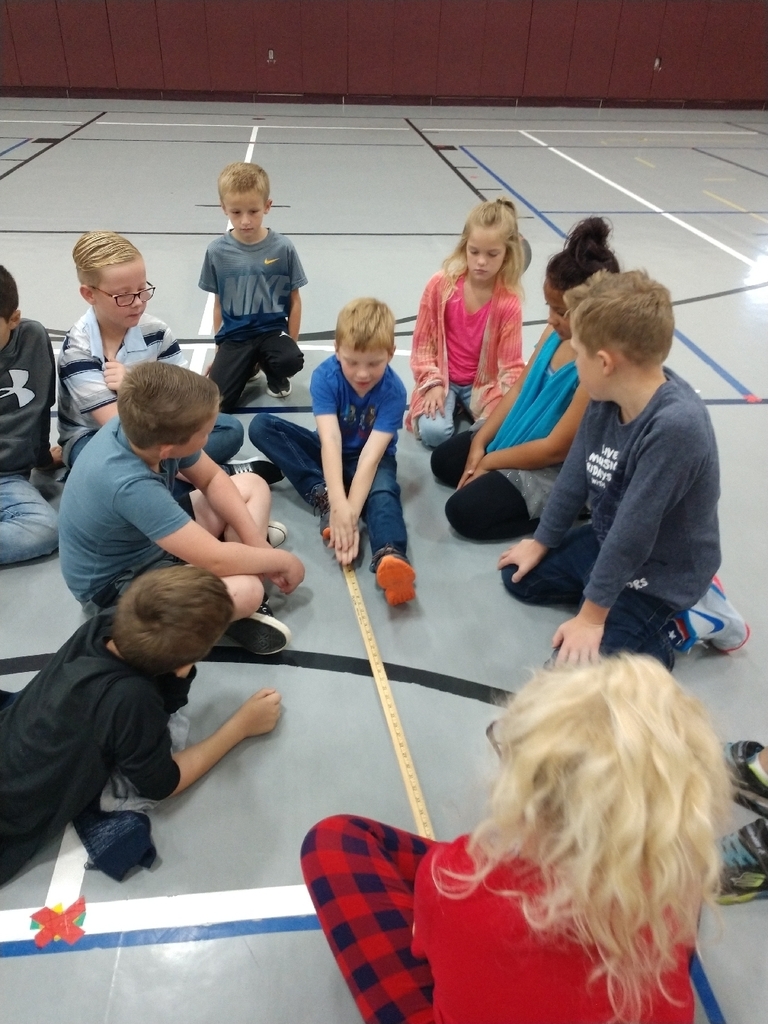 3rd graders learned all about flexibility testing today in PE, and did great!