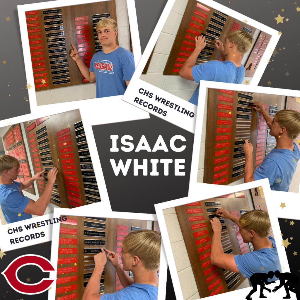 Isaac White Wrestling Record Board