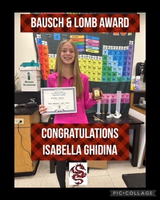 Bausch & Lomb award winner Isabella Ghidina