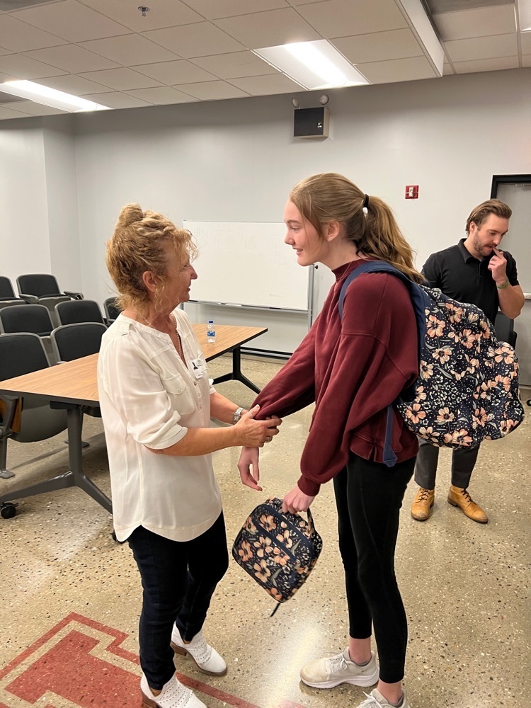 Third and fourth year Spanish students had the chance to hear from a survivor of Argentina's Dirty War. Abuela (grandma) shared her memories, experiences as well as what life is like today in her country! 