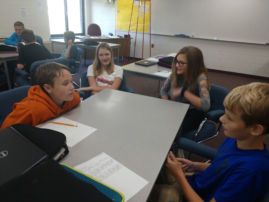 7th graders learned about and discussed external and internal influences in health.