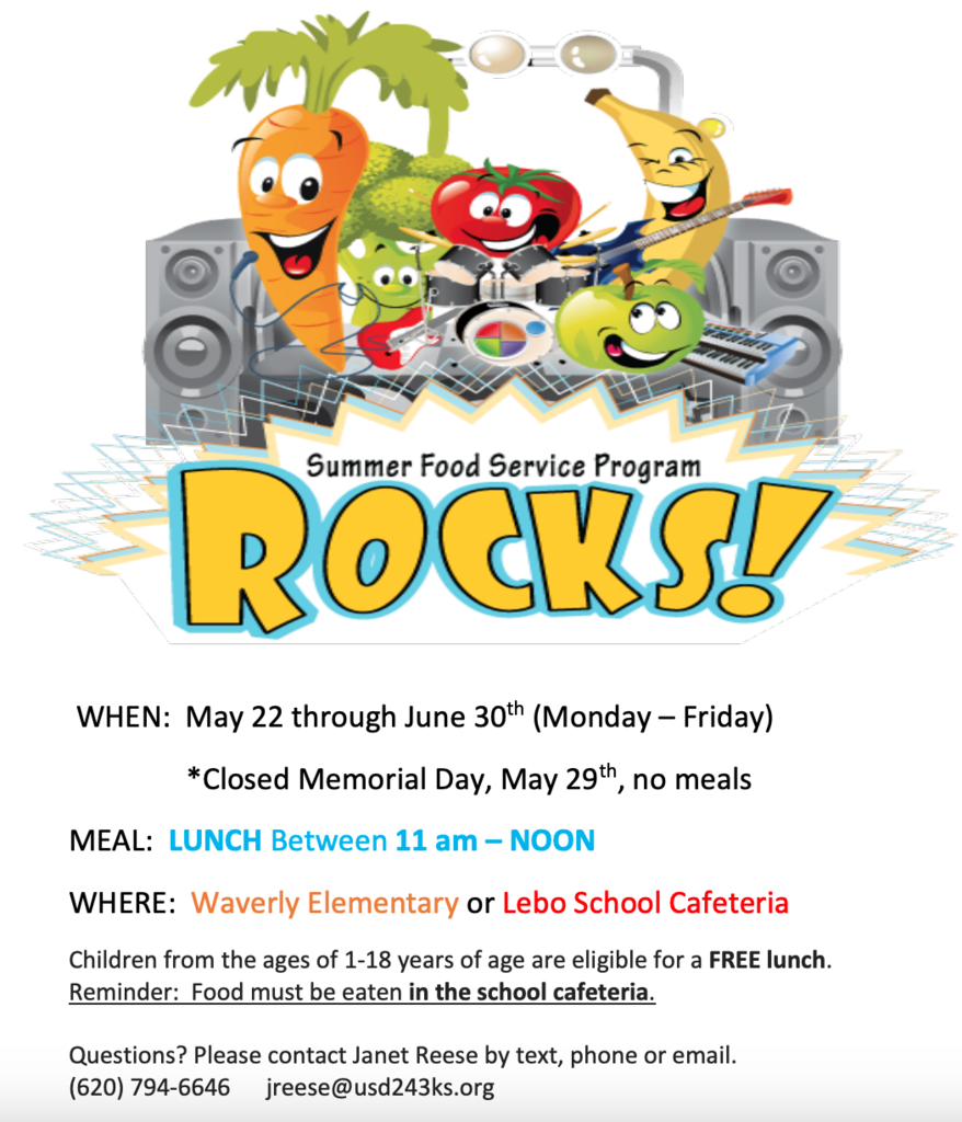 USD243 Waverly Schools Summer Food Service Program