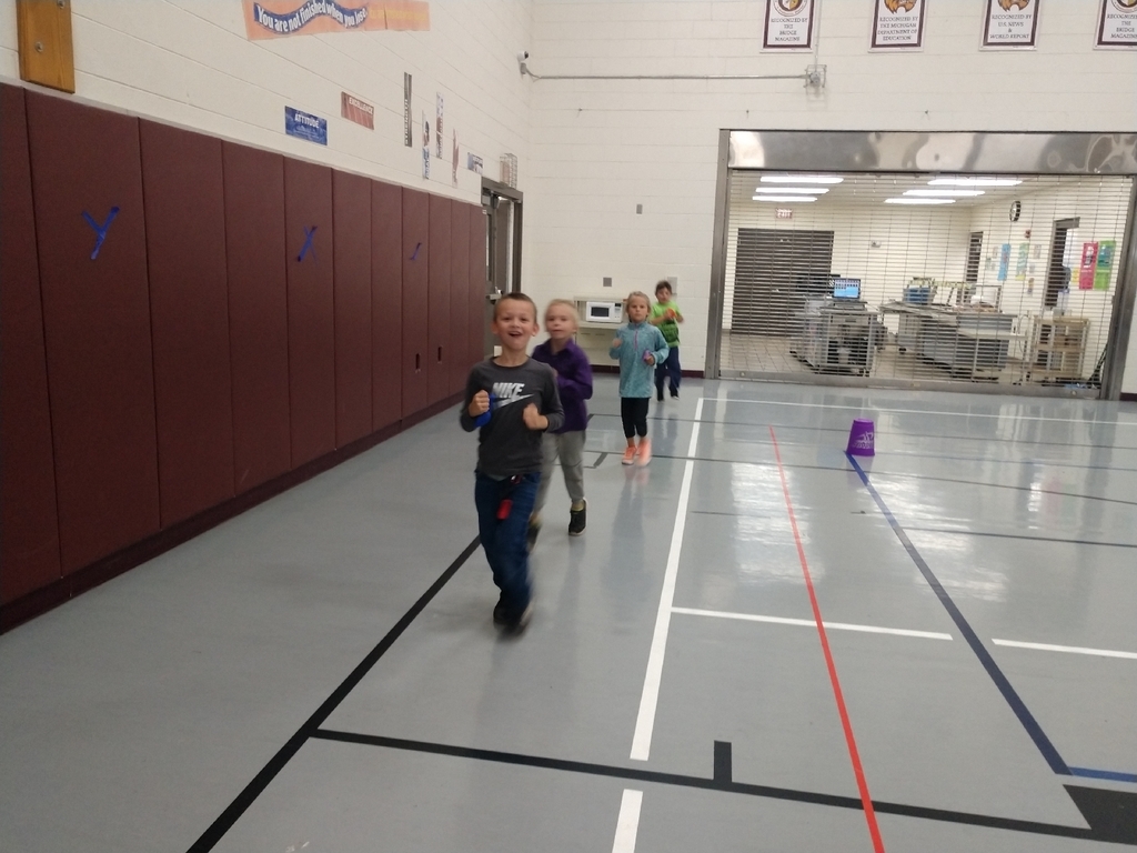 The 1st graders have been working hard and are doing awesome pacing while they jog in PE!