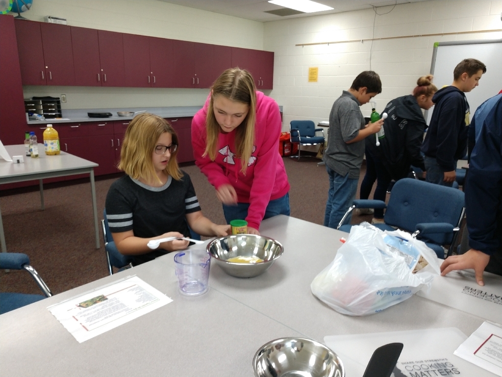 Today in 7th grade health, students prepared stir fry with one group using fresh ingredients and the other using frozen. If you see a 7th grader ask them which one tasted best!