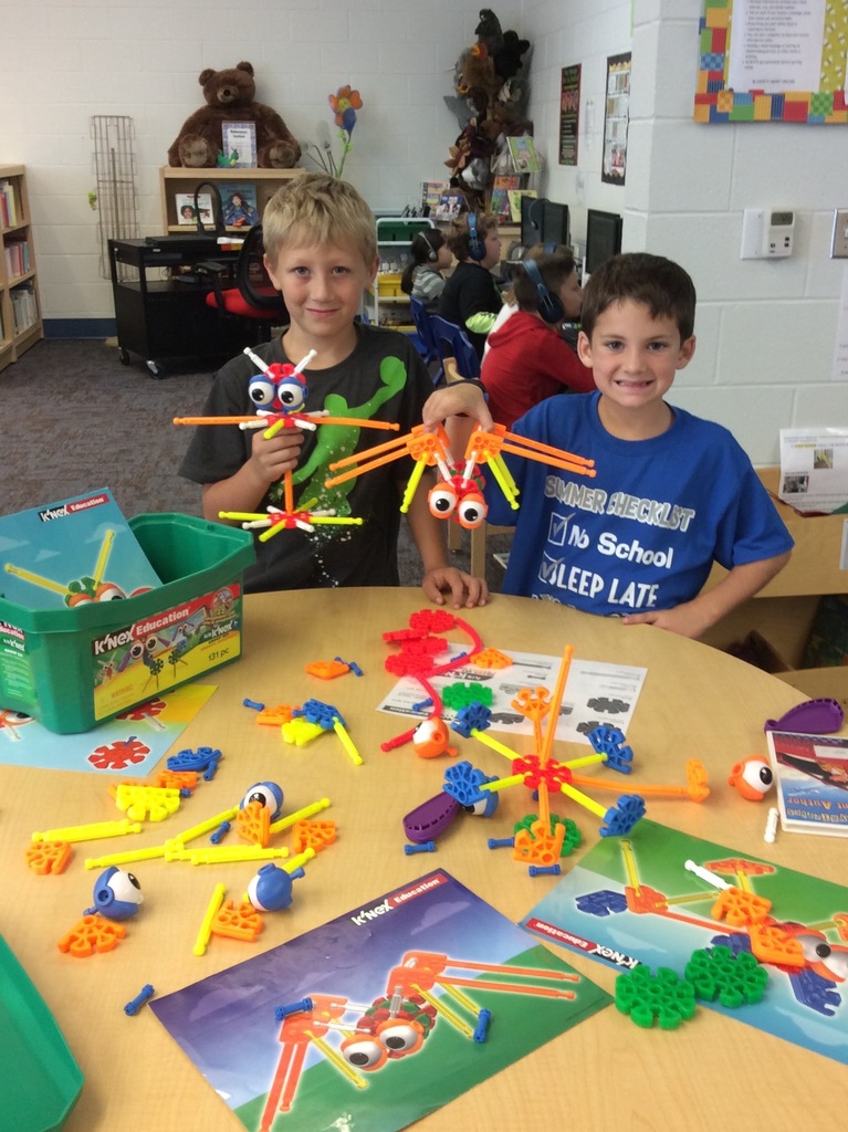 K'Nex fun in the library