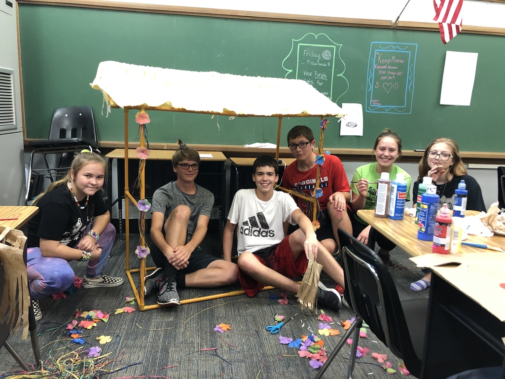 Working on float decorations 
