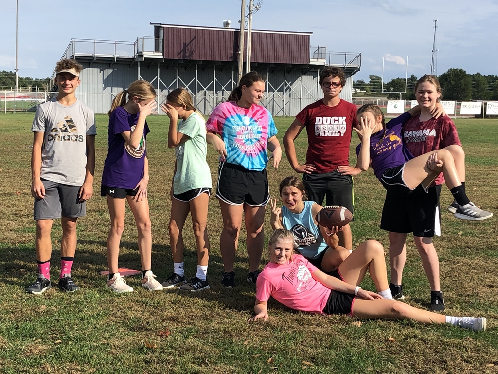 Freshmen powder puff practice 