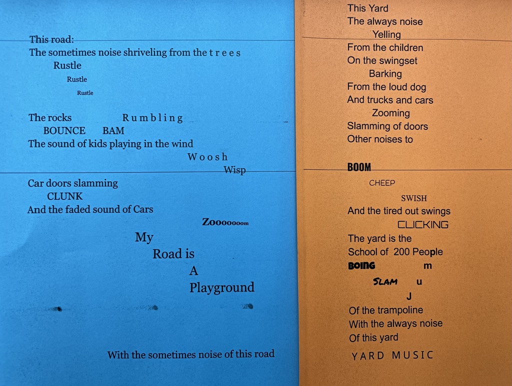 Congratulations to the fifth and sixth grade poets who were chosen for publication in the Creative Communication spring contest!