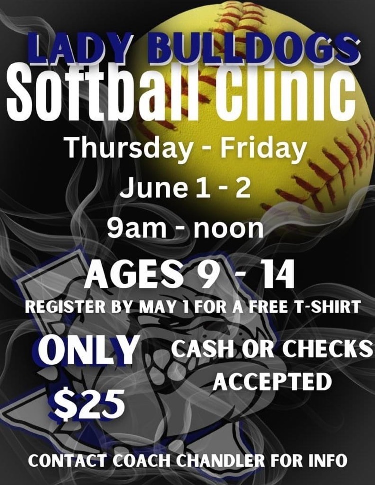 Softball Clinic June 1-2