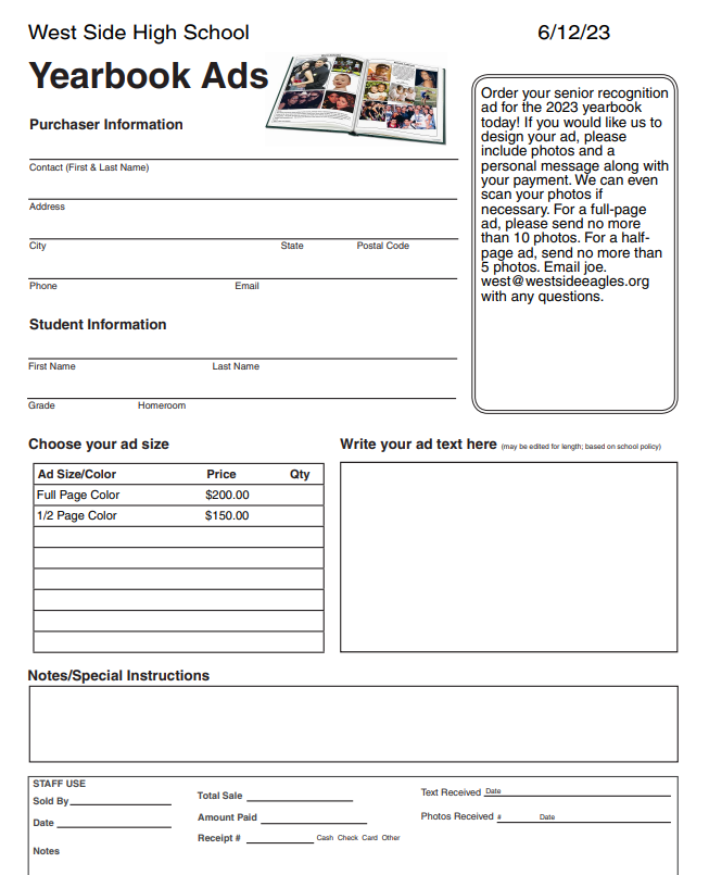 Sr. Ad Form 6/12/23