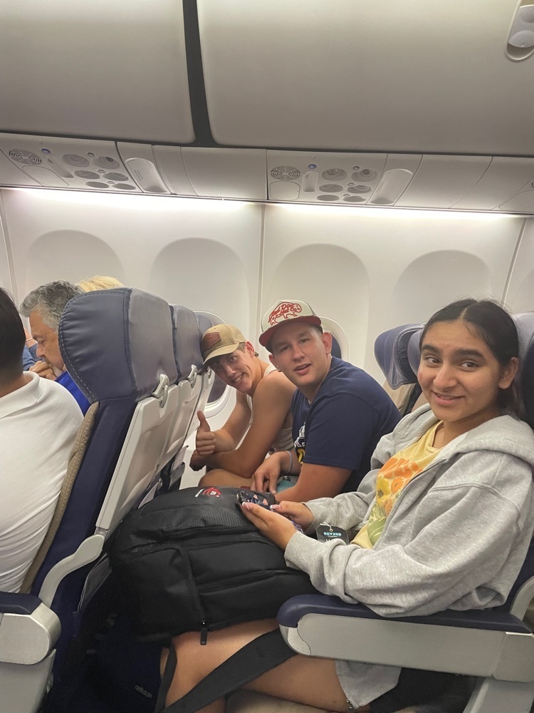 Fun flight home!