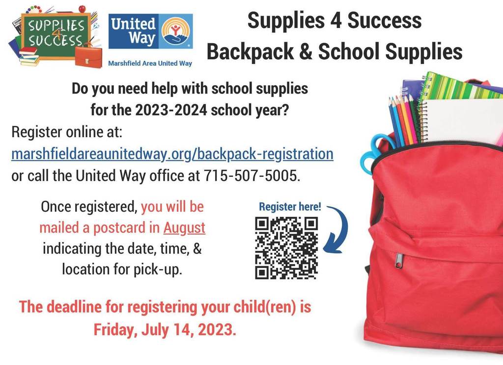 United Way School Supply drive image