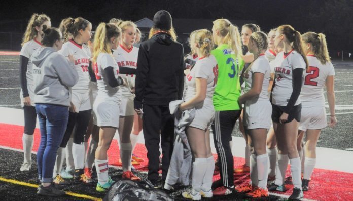 Girls Soccer Pregame Huddle