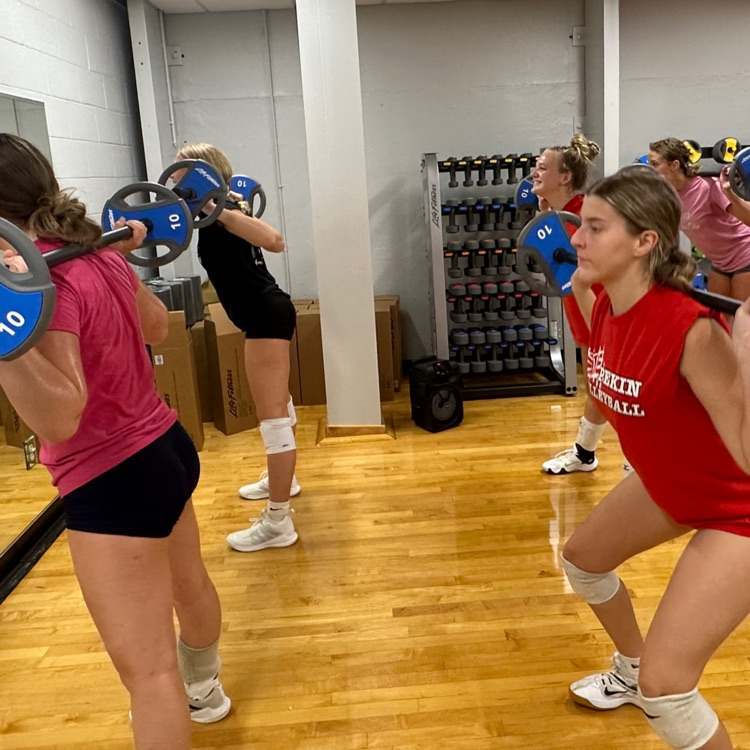 PCHS volleyball players getting stronger!