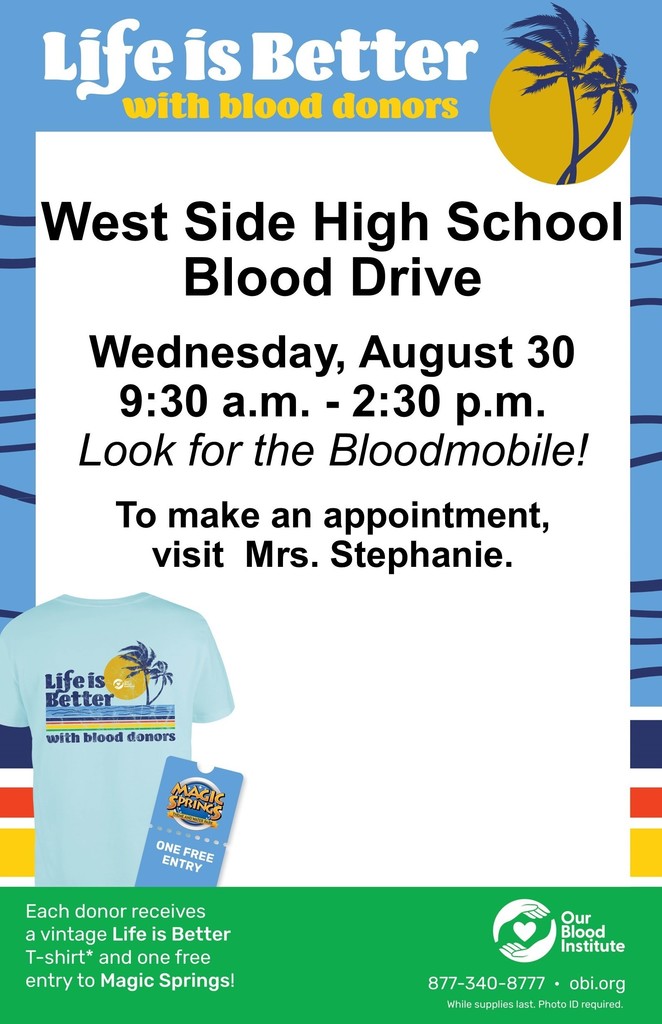 Community blood drive on Aug 30