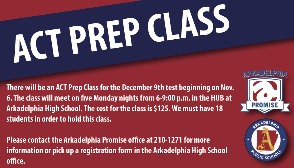 ACT Prep Class flyer