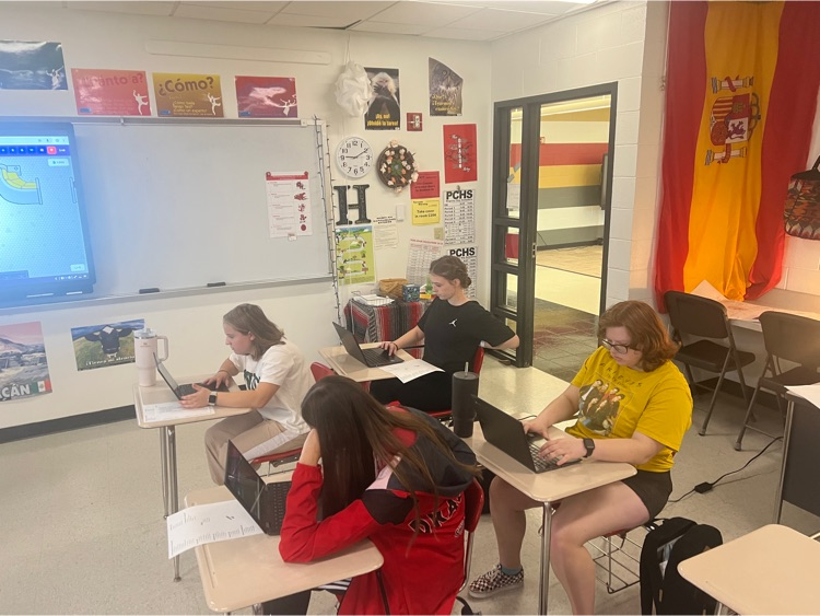 Verb conjugation doesn't have to be boring! Spanish 7 students use the 'one way out' game to master their conjugations!