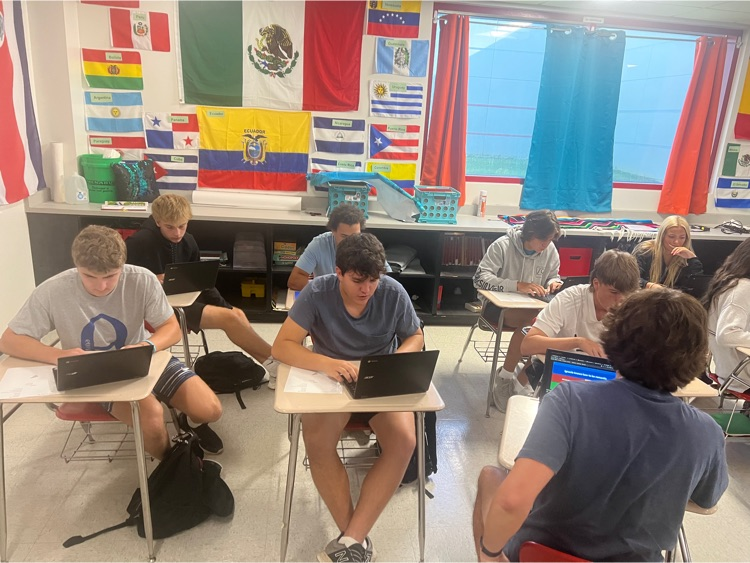 Verb conjugation doesn't have to be boring! Spanish 7 students use the 'one way out' game to master their conjugations!