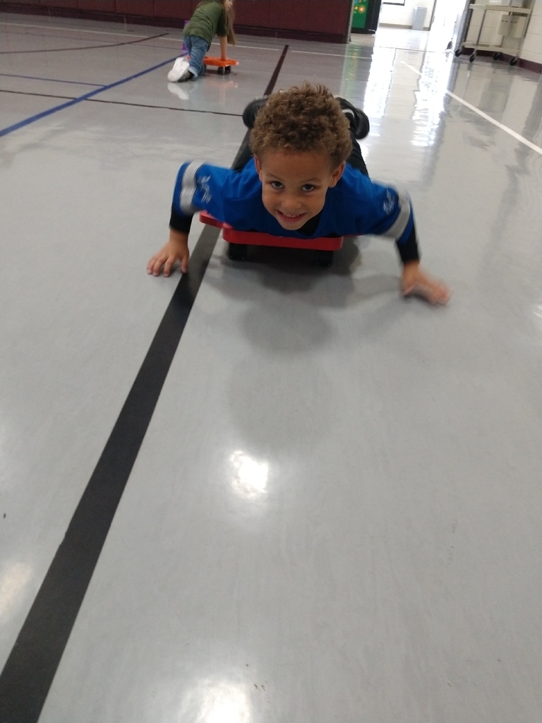 What a great day is PE! Today we danced to a Halloween song, worked on upper body strength on scooters, coordination with balloons, and throwing at moving targets!