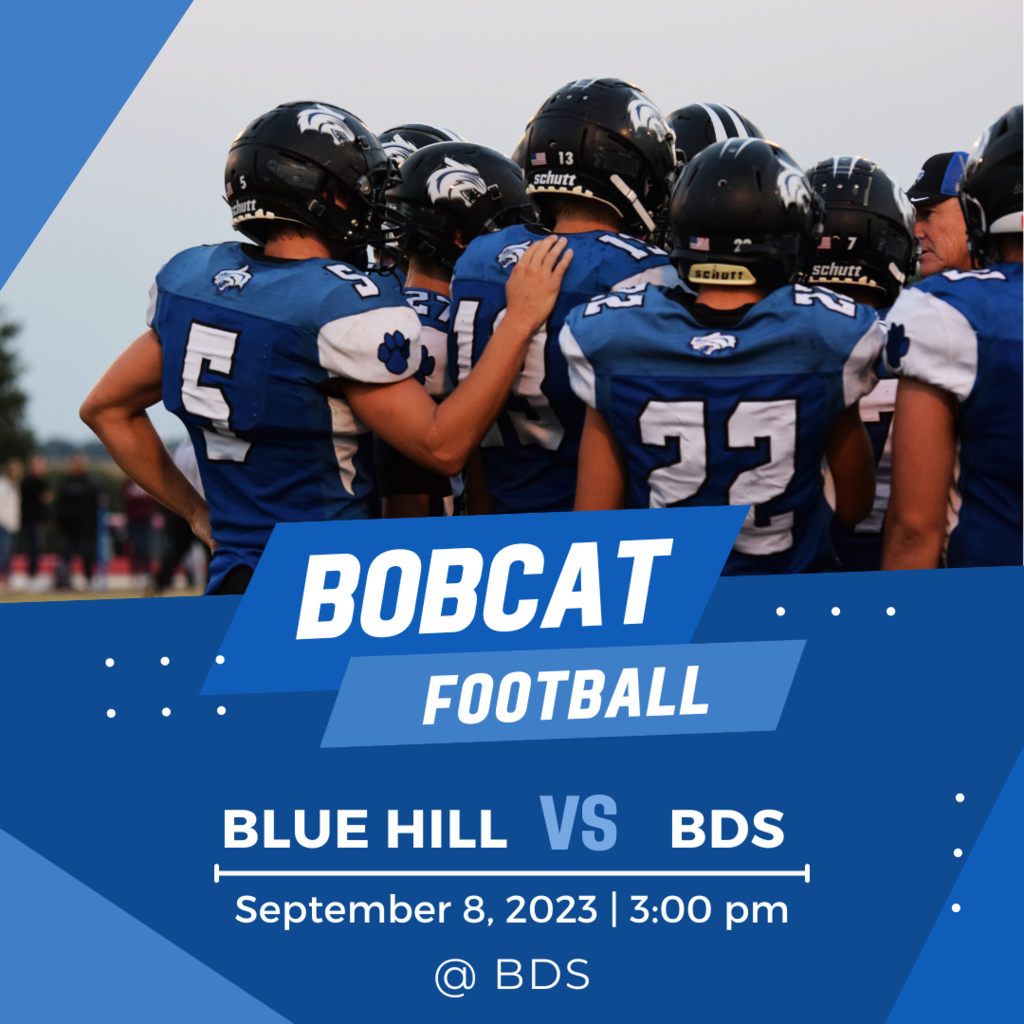 Please support the Bobcat Football team as they take on BDS this afternoon! 🏈 Go Bobcats!!