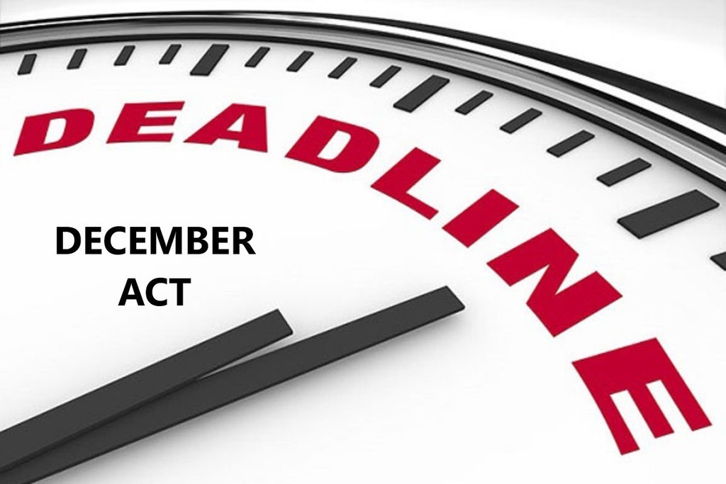 December ACT Deadline