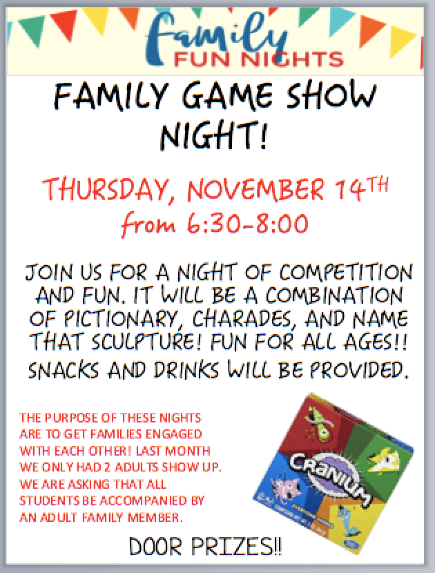 Game Show Night Flyer