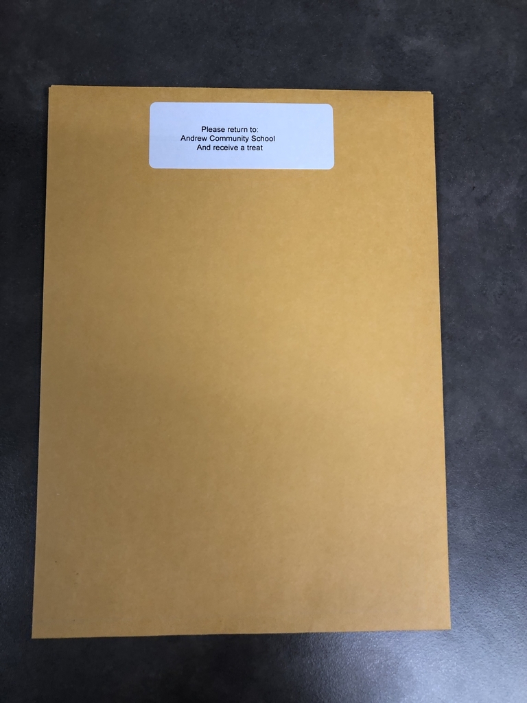 Report card envelope!!
