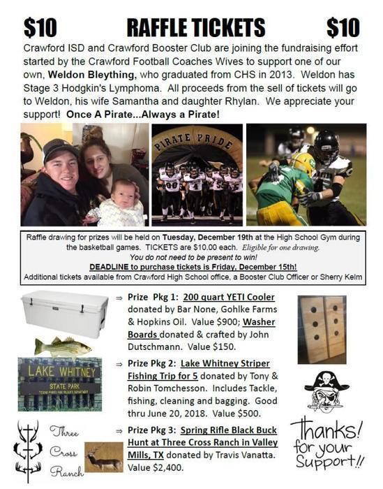 Weldon Raffle Tickets