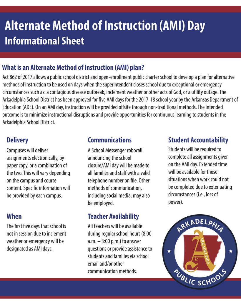 AMI Days - Informational Flyer