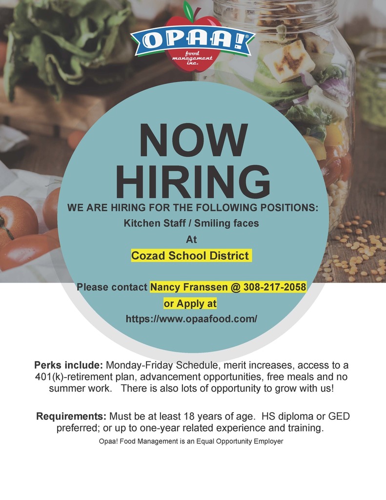 OPAA! Hiring