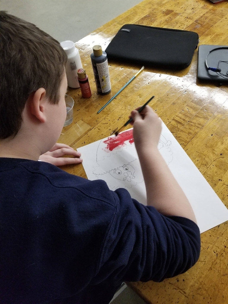 Sometimes we just need a break from all the hard work just to relax and paint. #wolverineslead 