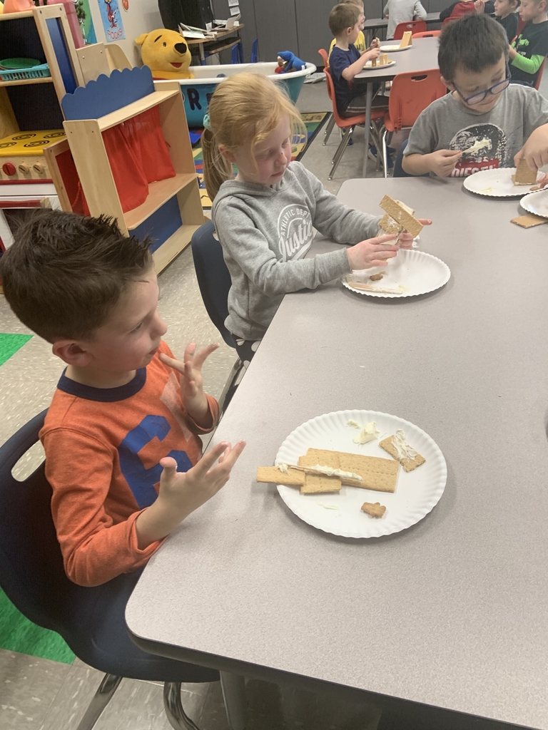 Making houses for the gingerbread baby!