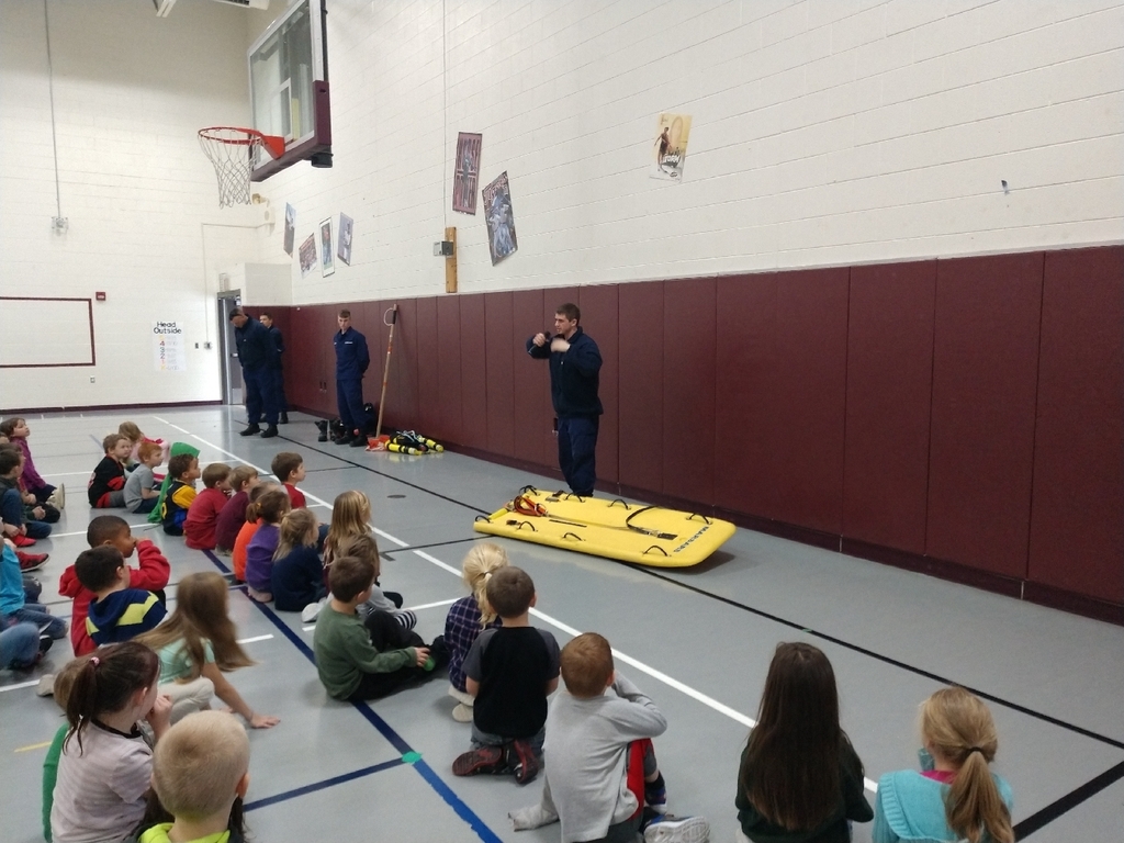 Thank you to the Coast Guard for coming in and speaking to all of our students today about ice safety!