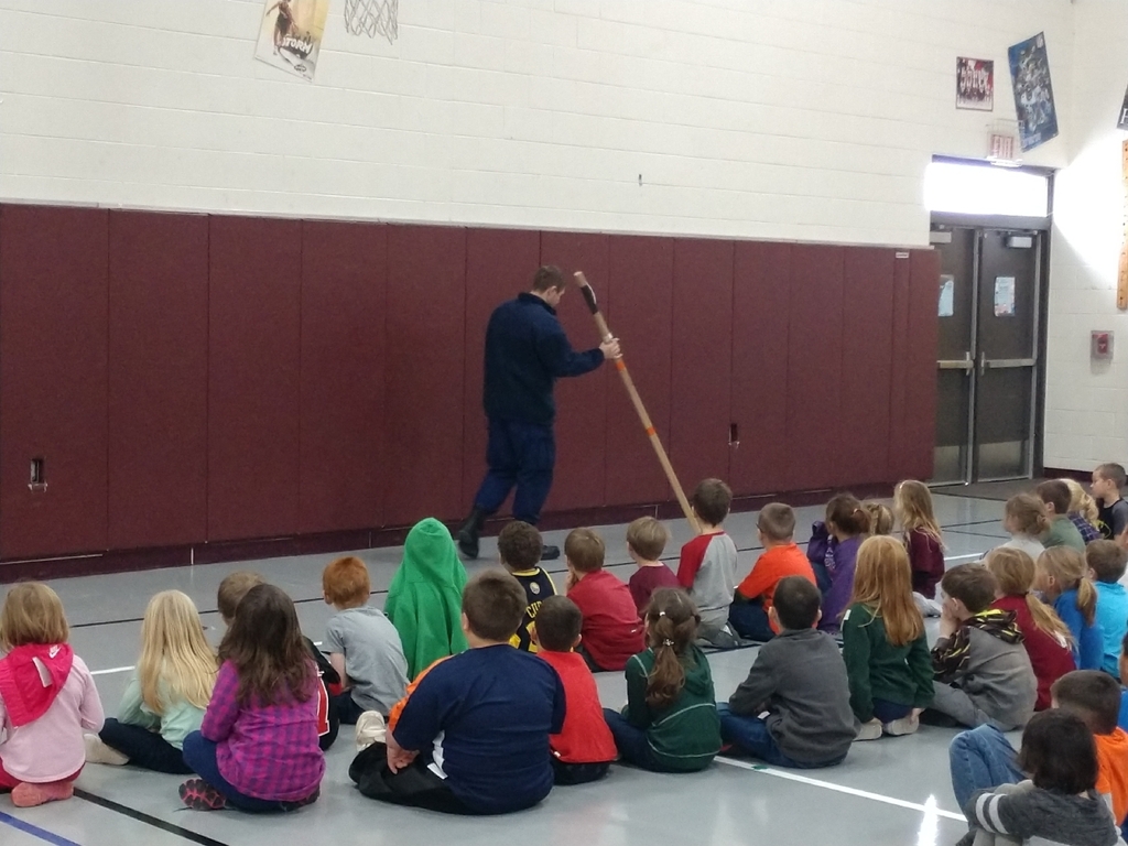 Thank you to the Coast Guard for coming in and speaking to all of our students today about ice safety!