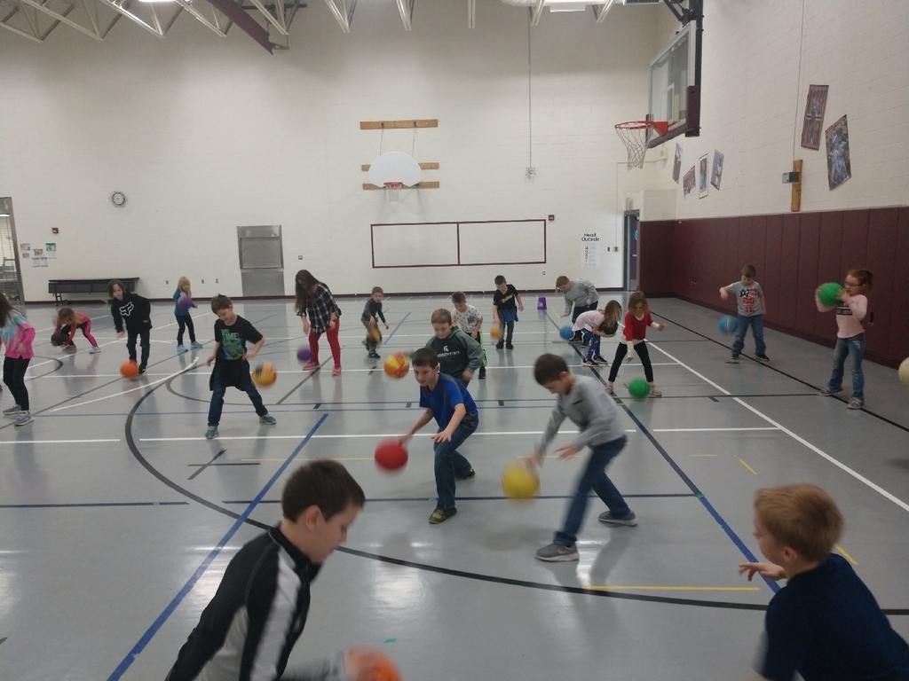 What a great first day back from break! K-2 students started a new basketball unit and had a blast practicing their dribbling skills!