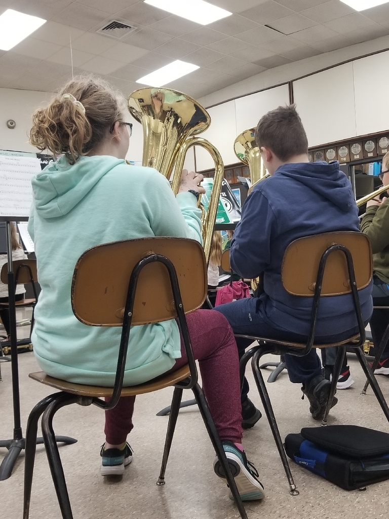 Sure is great to be back and listening to our amazing 6th graders play. #wolverineslead