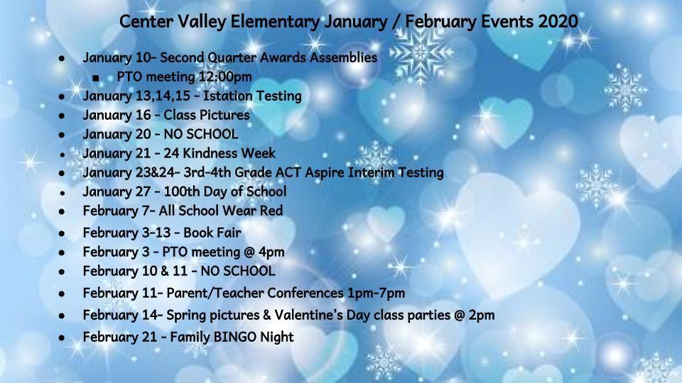 Jan / Feb Events