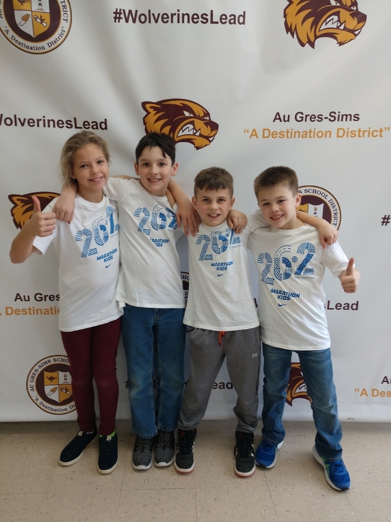 I love when my students come to PE wearing the Marathon Kids shirts they have earned!