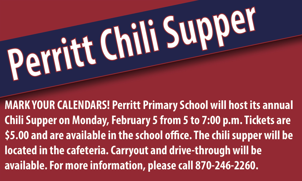 Perritt Chili Supper information flyer