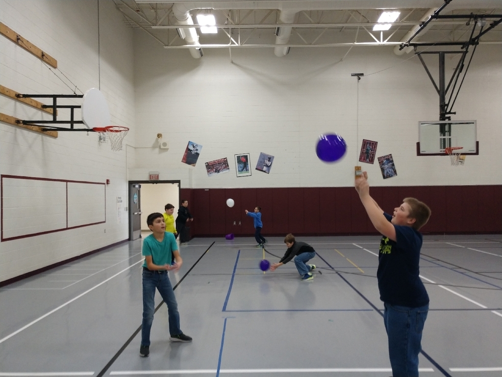 3rd-5th graders started their new volleyball unit in PE today.