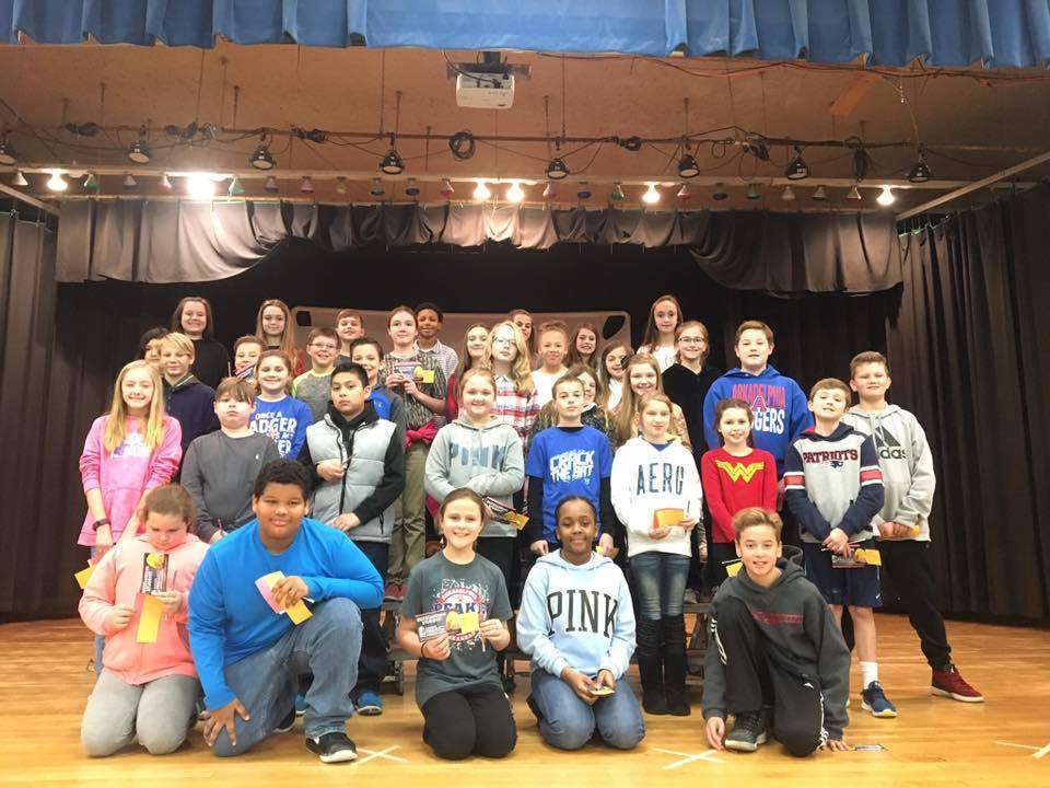 5th grade group photo of students that made all a's