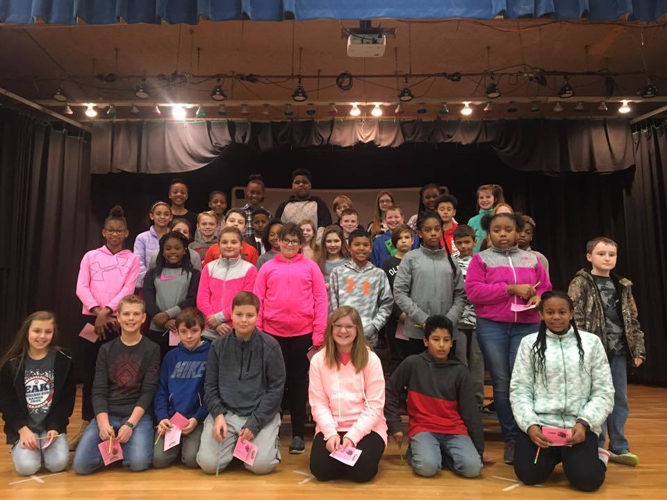 5th Grade AB Honor Roll Students at Peake Elementary