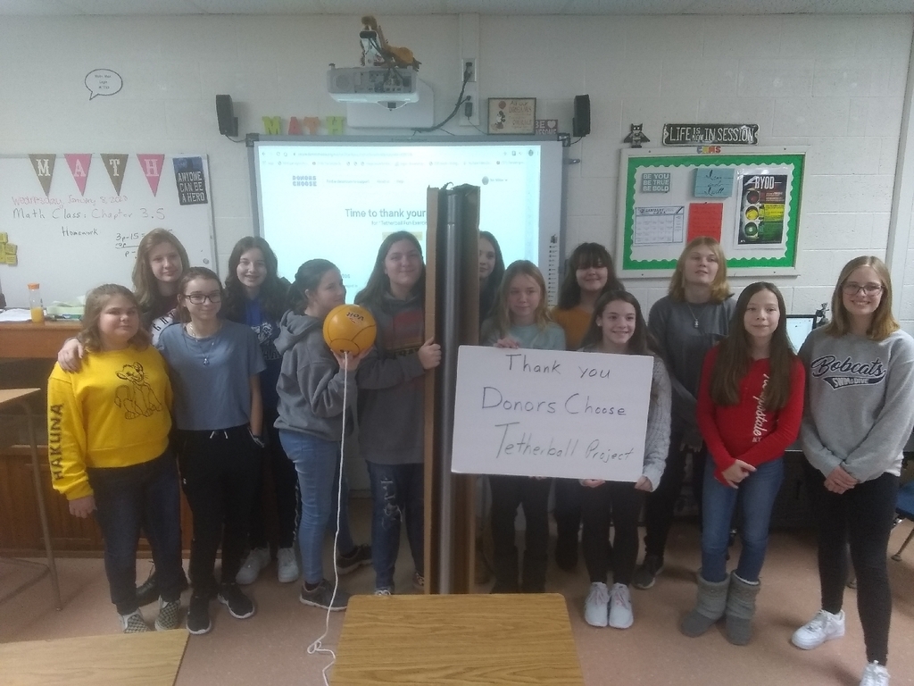 Aquaponics Class thanking Donors.Choose