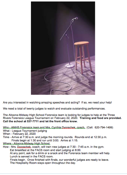 Three Rivers Forensic League Tournament