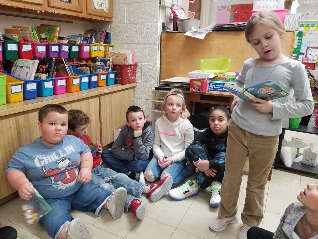 Show and tell in the first grade today! We had some pretty interesting toys! #wolverineslead
